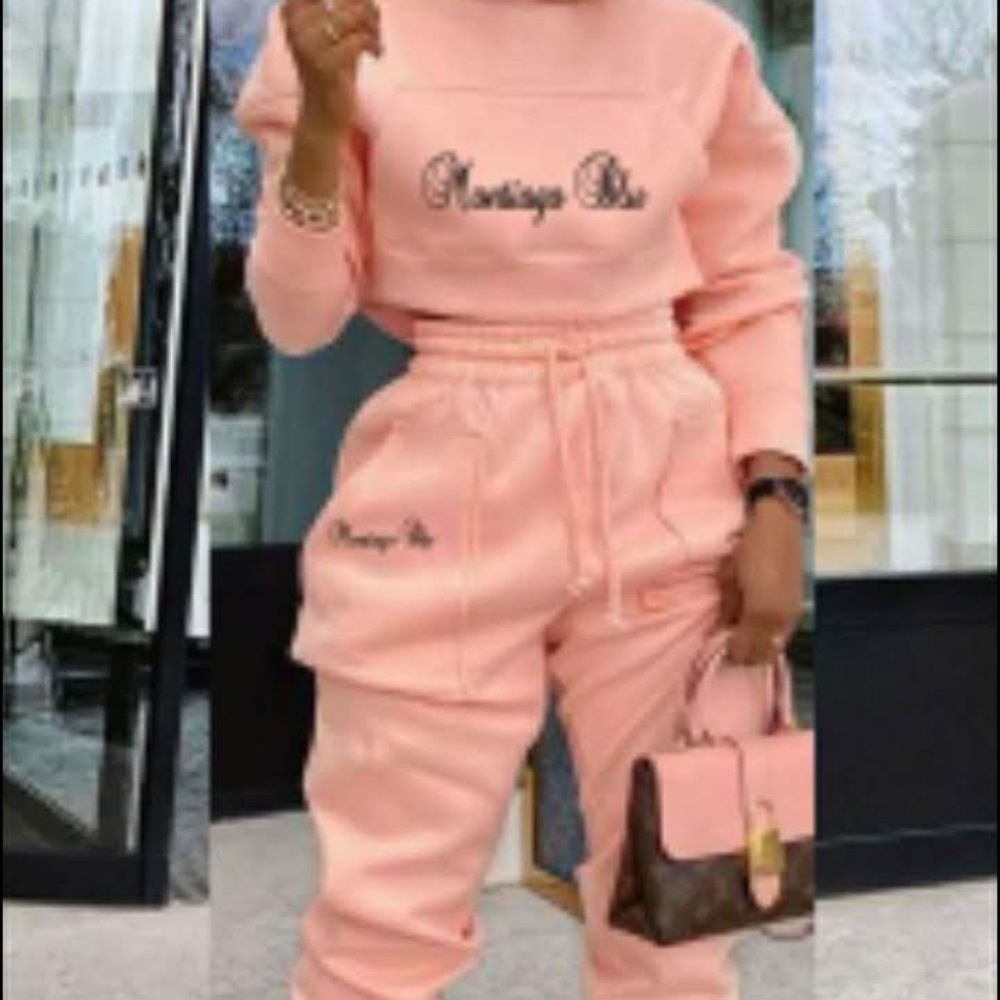 Ladies Montiago Blu cotton jogging suit
